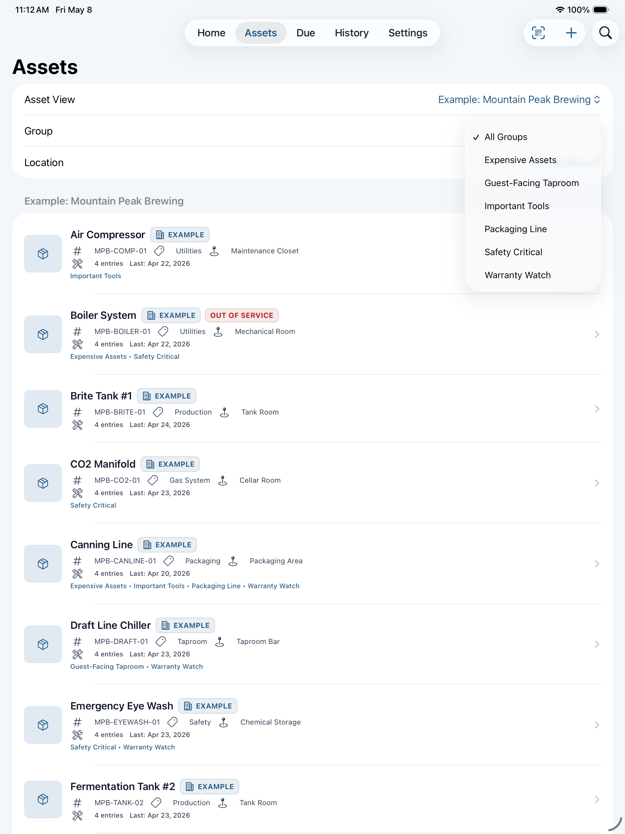FixLog iPad screenshot 2