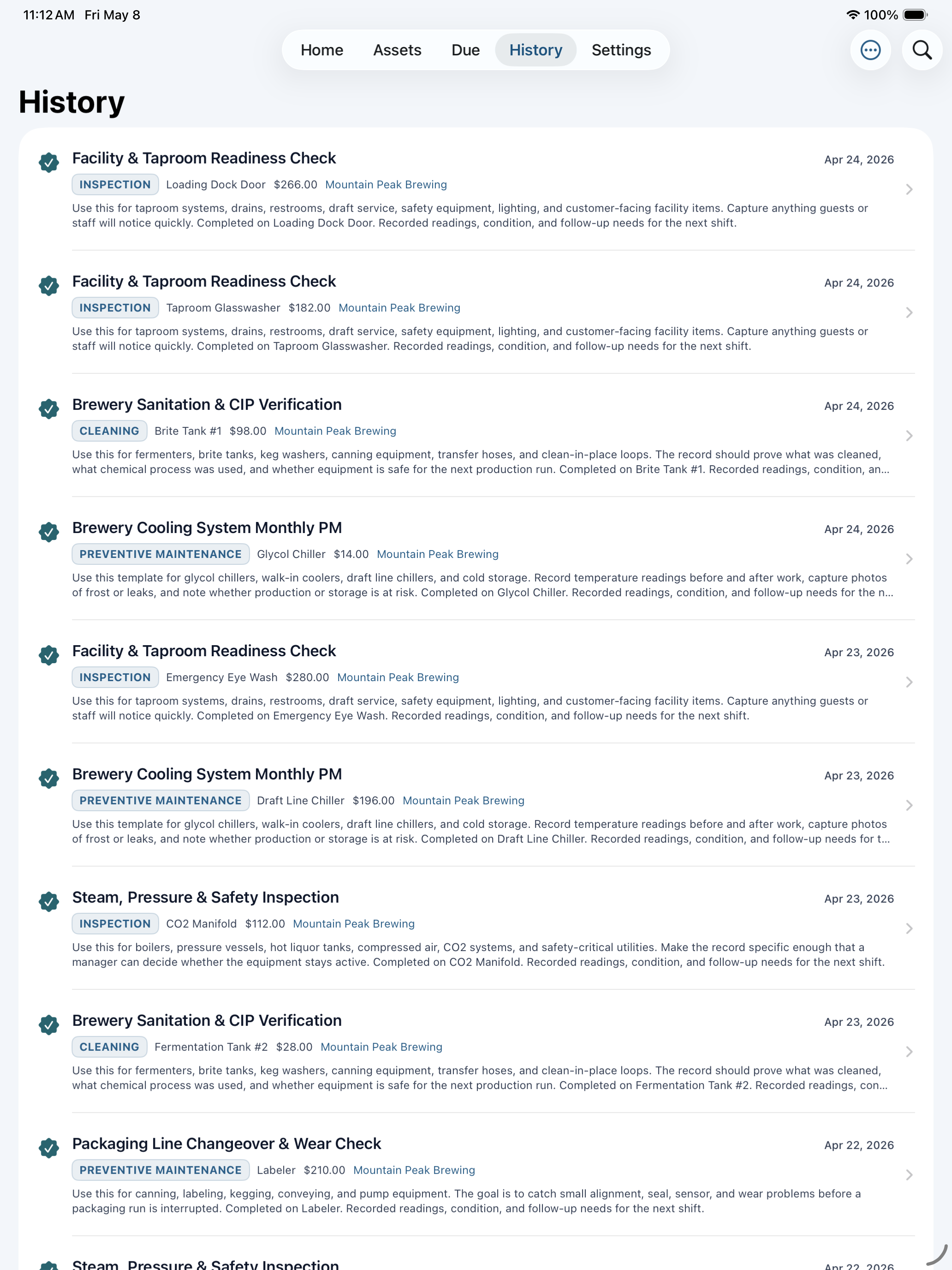 FixLog iPad screenshot 4